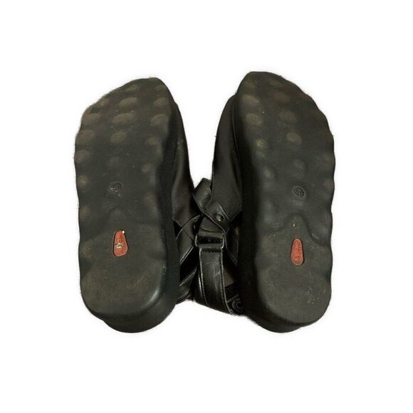 Wolky Womens PICHU Adjustable Sandals Black Leather 1890 Comfort 41 9.5 10 - Picture 2 of 6
